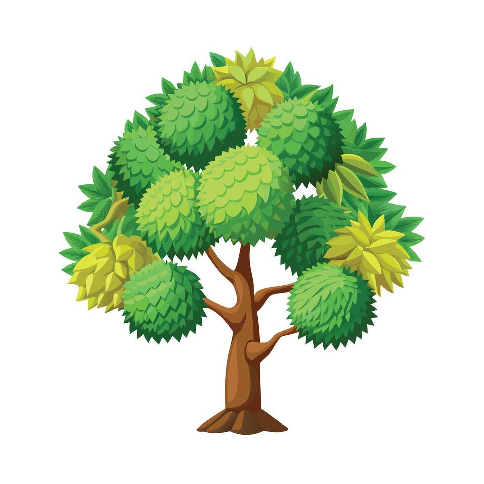 Beautiful Single Big Tree Illustration vector