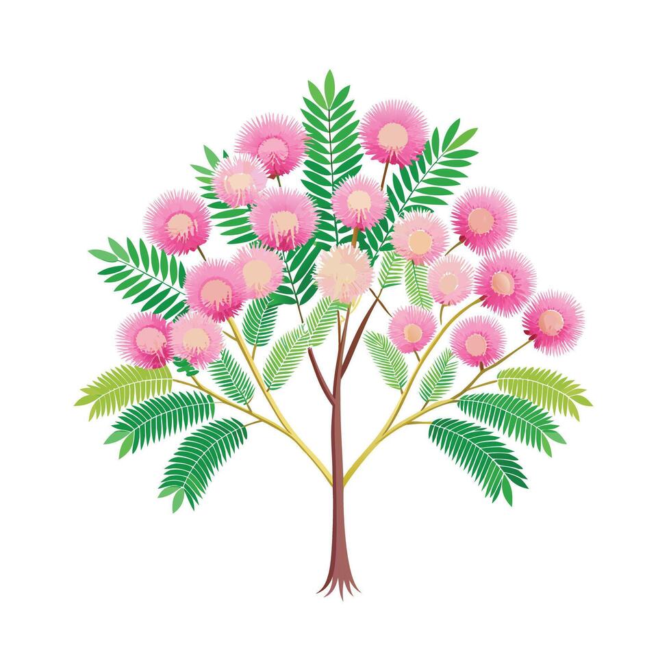 Beautiful Single Big Tree Illustration vector