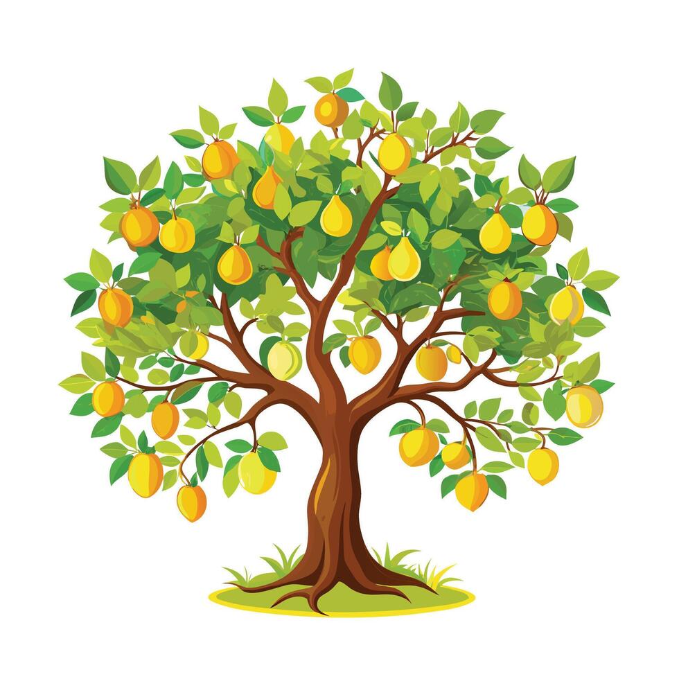 Beautiful Single Big Tree Illustration vector