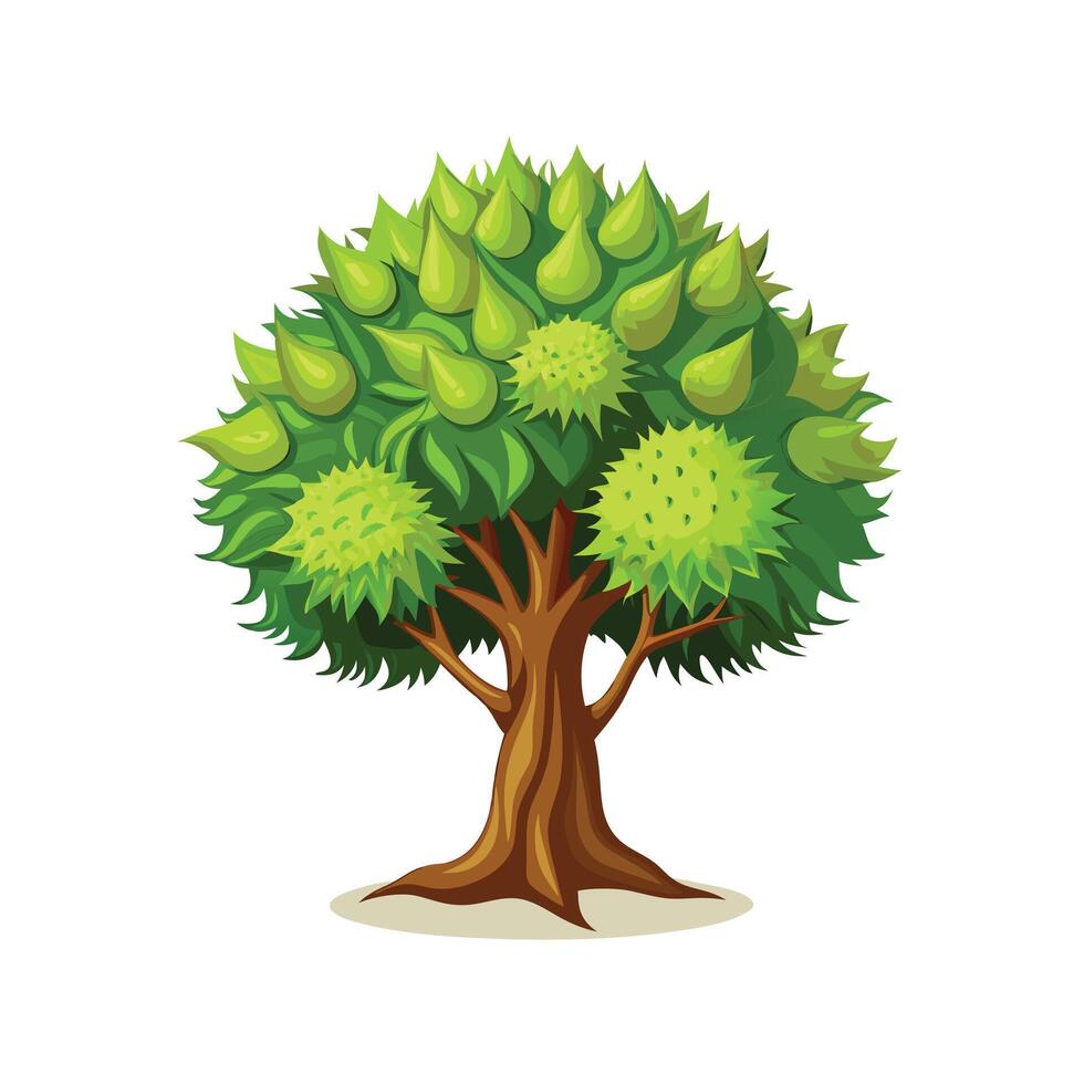 Beautiful Single Big Tree Illustration vector