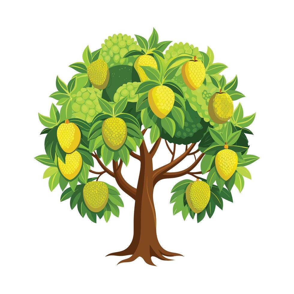 Beautiful Single Big Tree Illustration vector