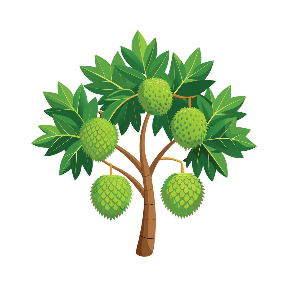 Beautiful Single Big Tree Illustration vector