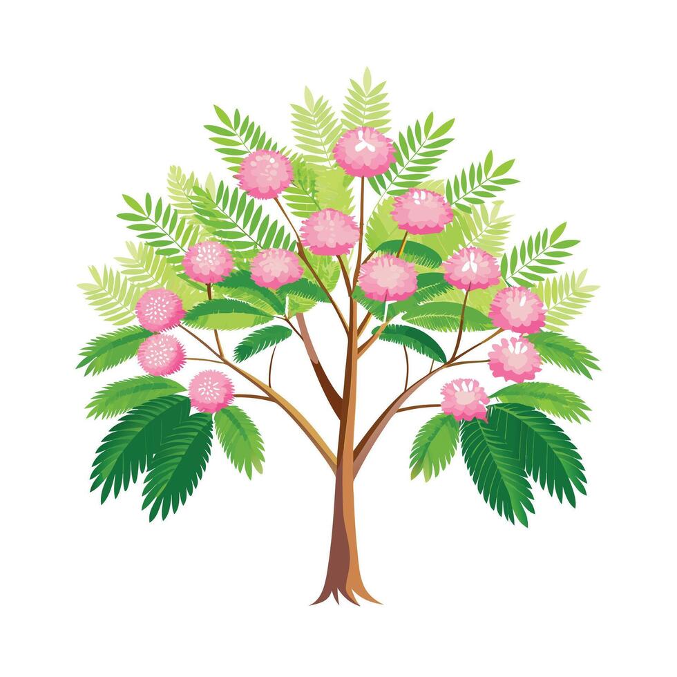 Beautiful Single Big Tree Illustration vector