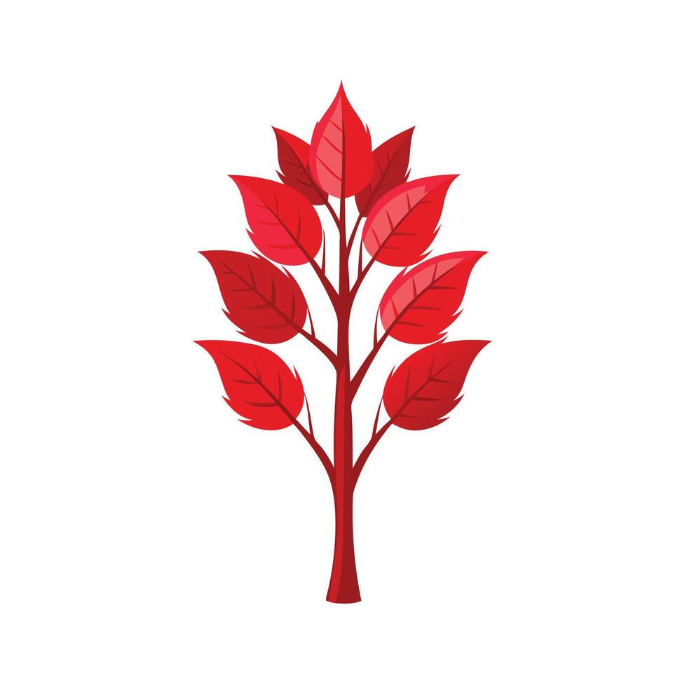 Beautiful Single Big Tree Illustration vector