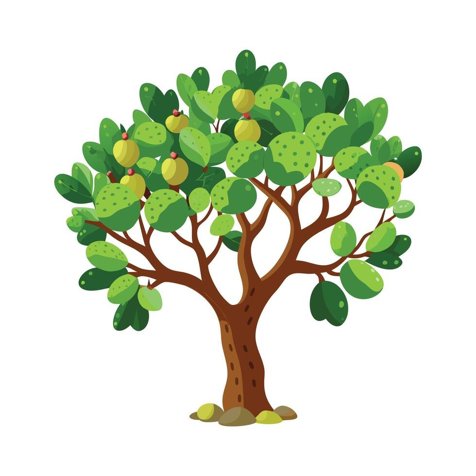 Beautiful Single Big Tree Illustration vector