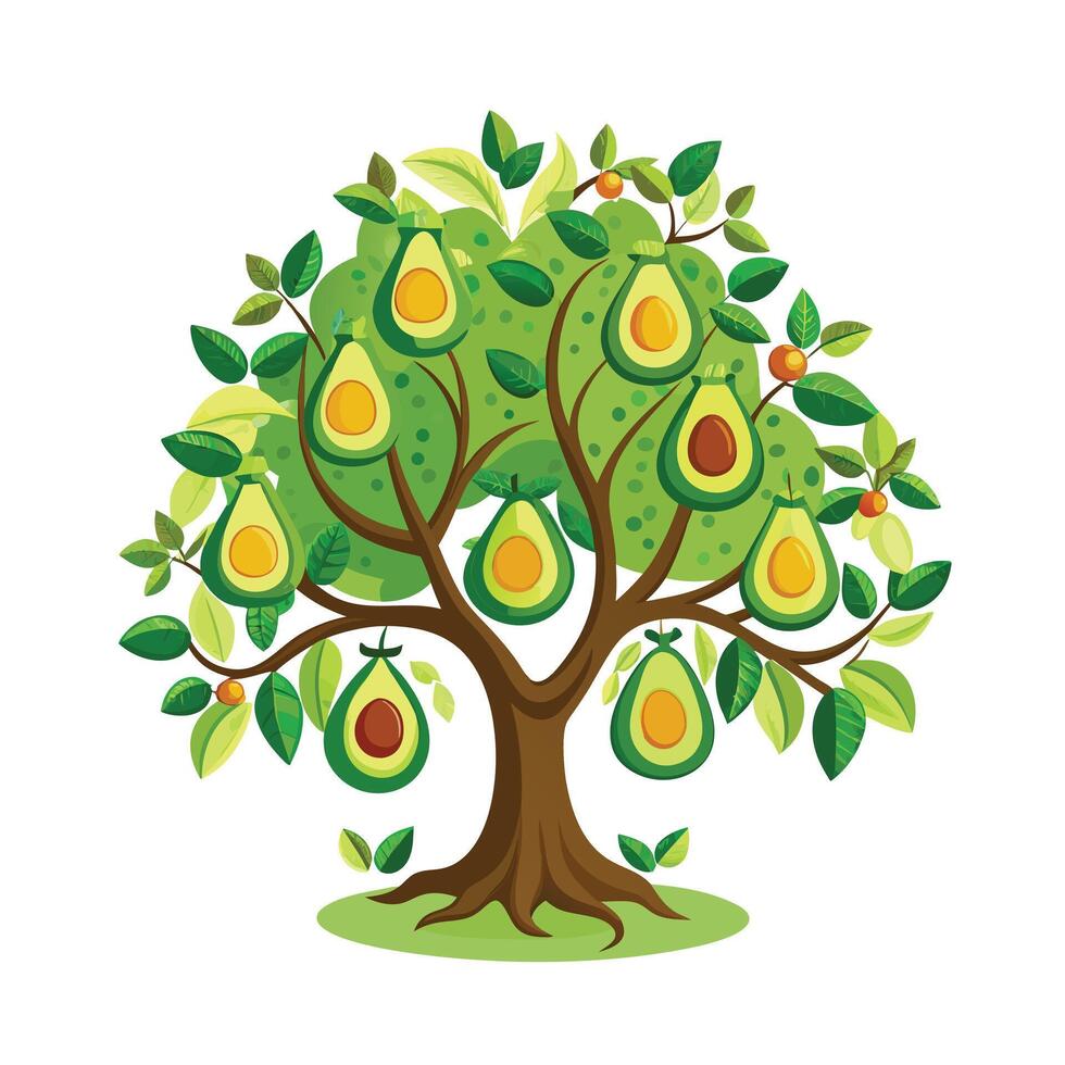 Beautiful Single Big Tree Illustration vector