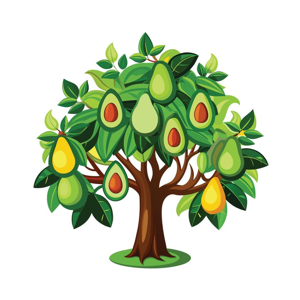 Beautiful Single Big Tree Illustration vector