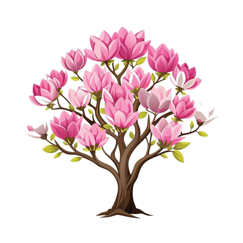 Beautiful Single Big Tree Illustration vector