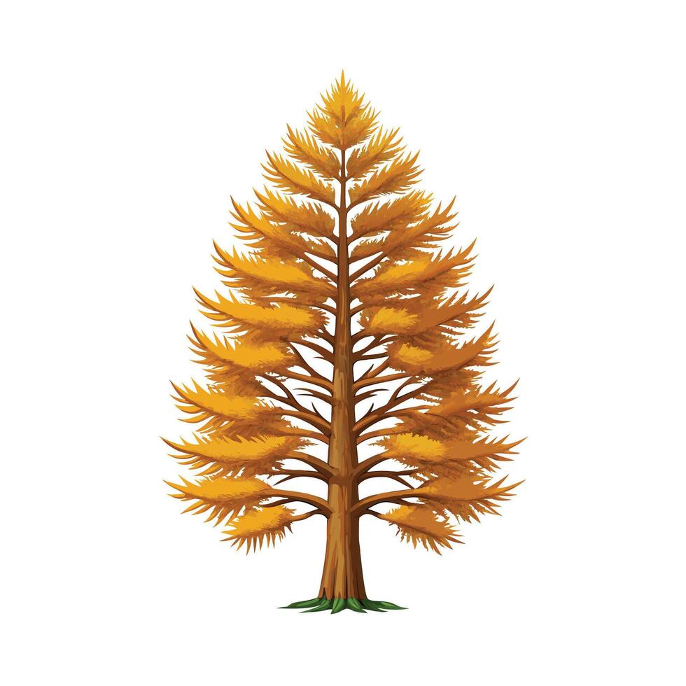 Beautiful Single Big Tree Illustration vector