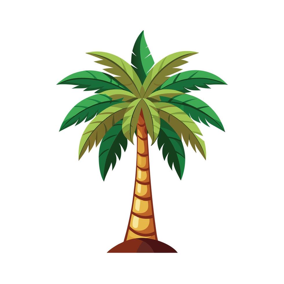 Beautiful Single Big Tree Illustration vector