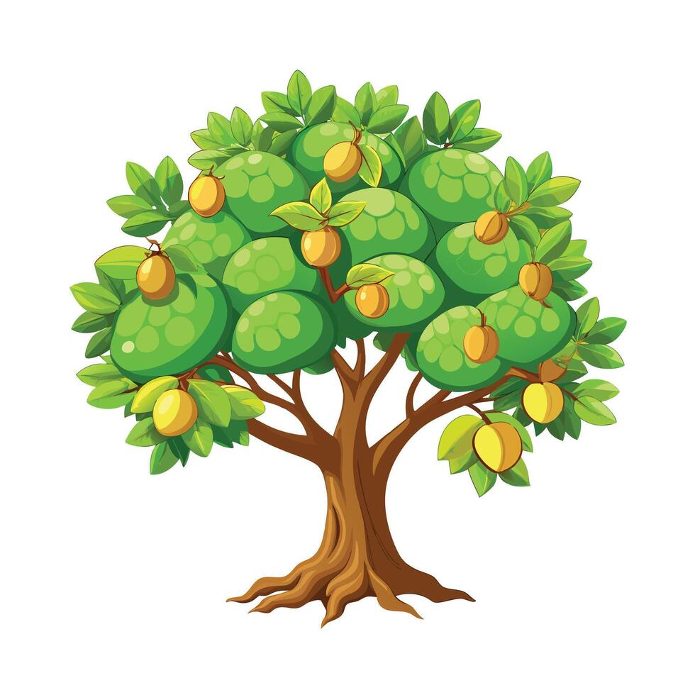 Beautiful Single Big Tree Illustration vector