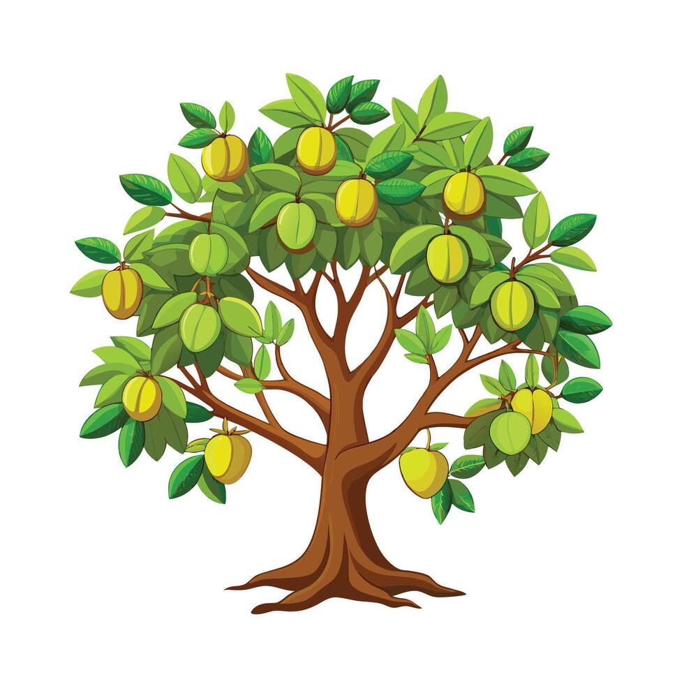 Beautiful Single Big Tree Illustration vector