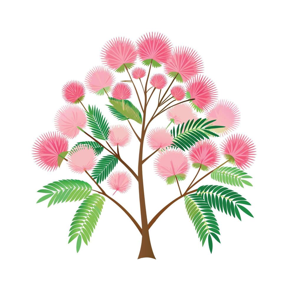 Beautiful Single Big Tree Illustration vector