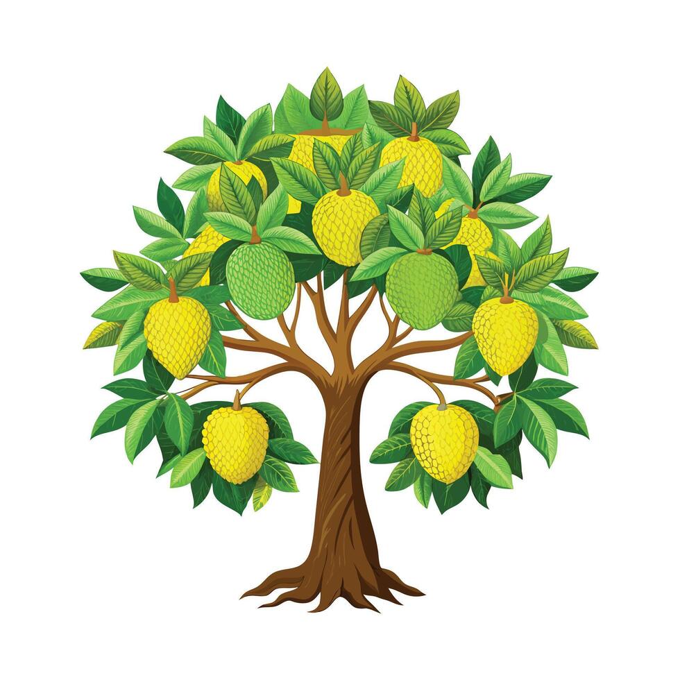 Beautiful Single Big Tree Illustration vector