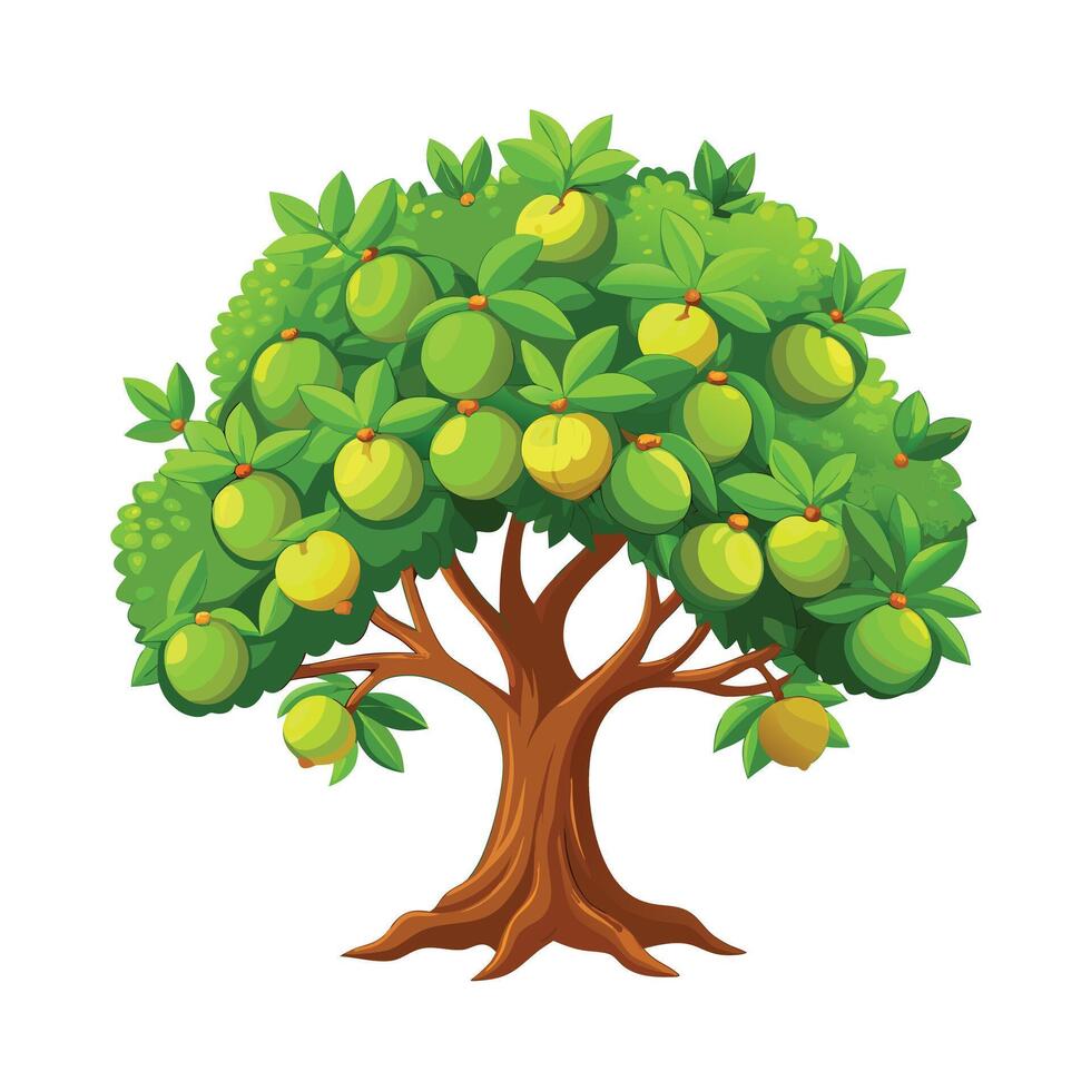 Beautiful Single Big Tree Illustration vector