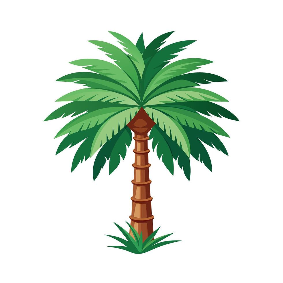 Beautiful Single Big Tree Illustration vector