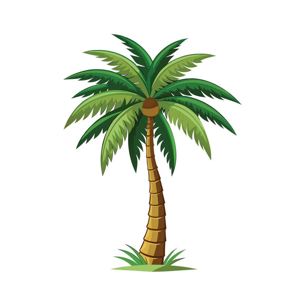 Beautiful Single Big Tree Illustration vector