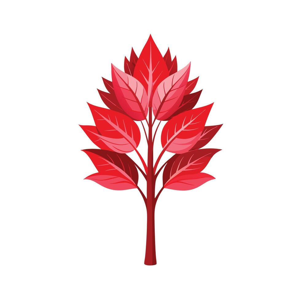 Beautiful Single Big Tree Illustration vector