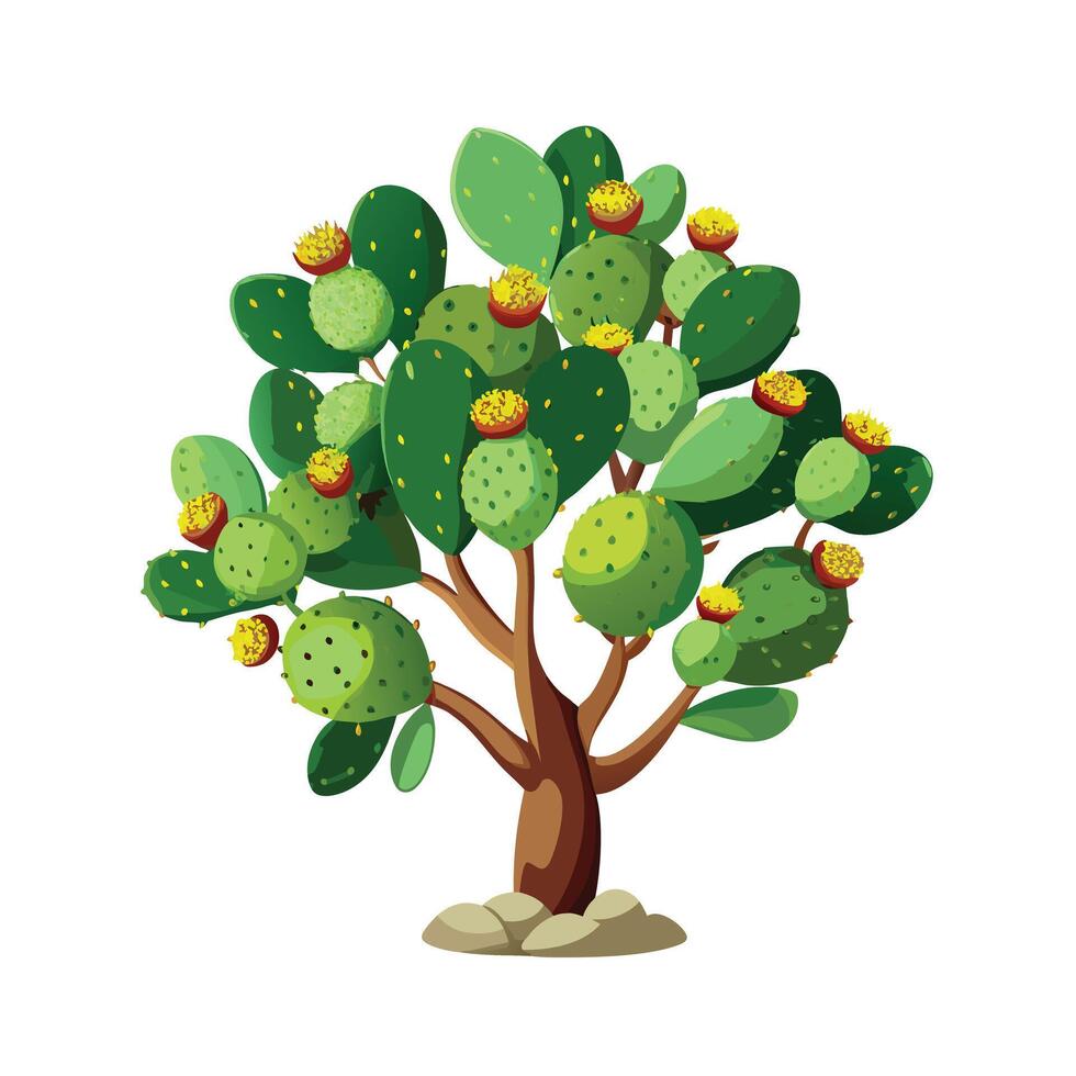 Beautiful Single Big Tree Illustration vector