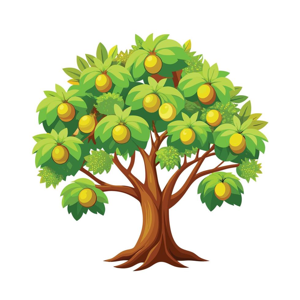Beautiful Single Big Tree Illustration vector