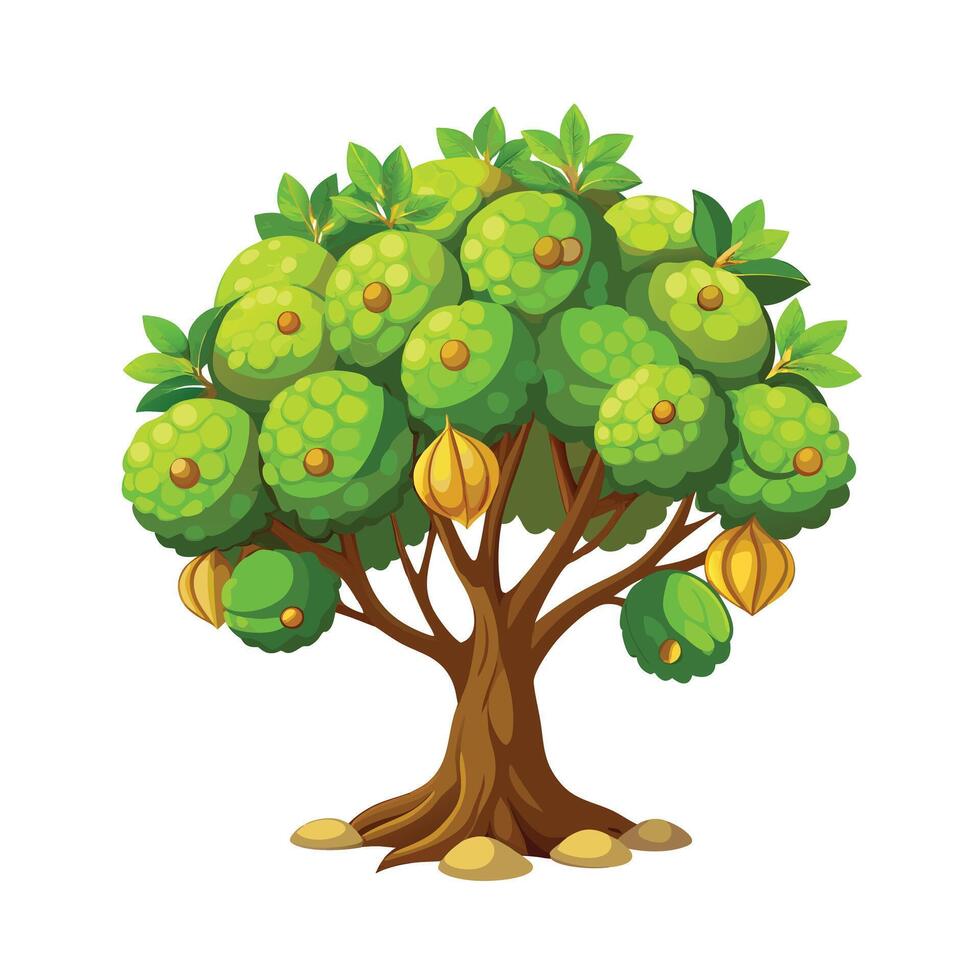 Beautiful Single Big Tree Illustration vector