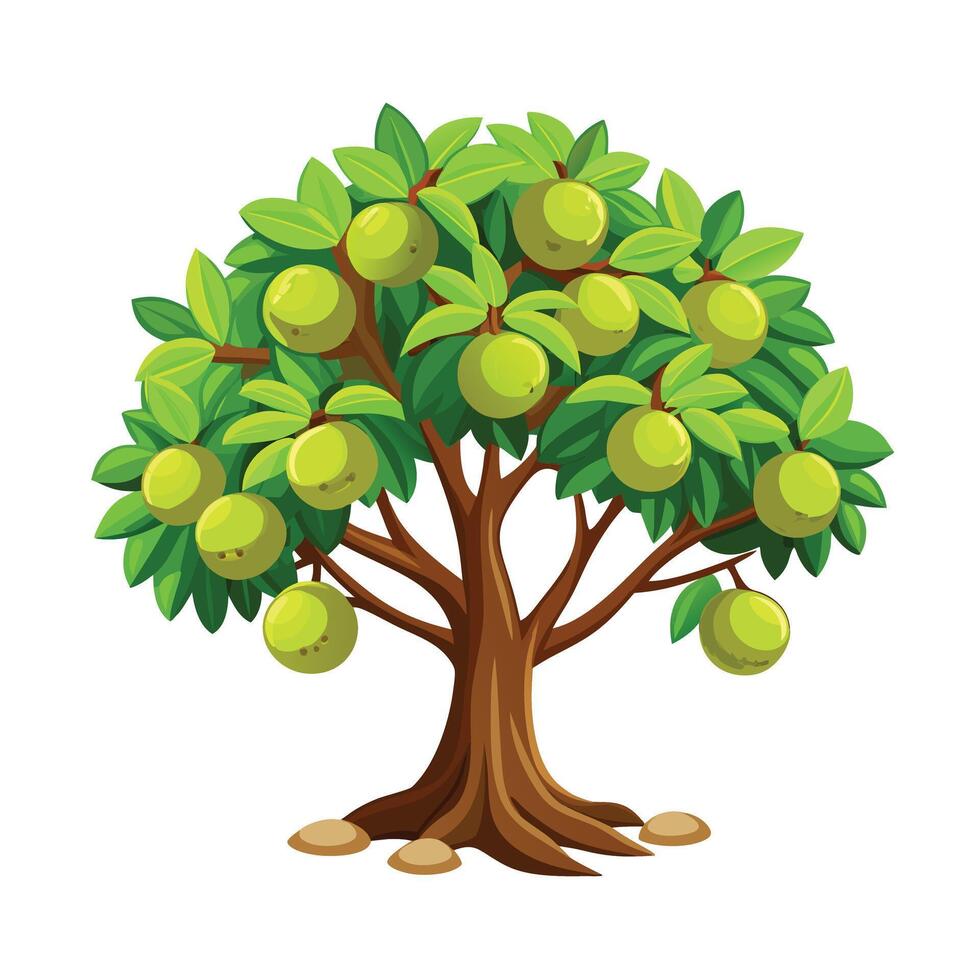 Beautiful Single Big Tree Illustration vector