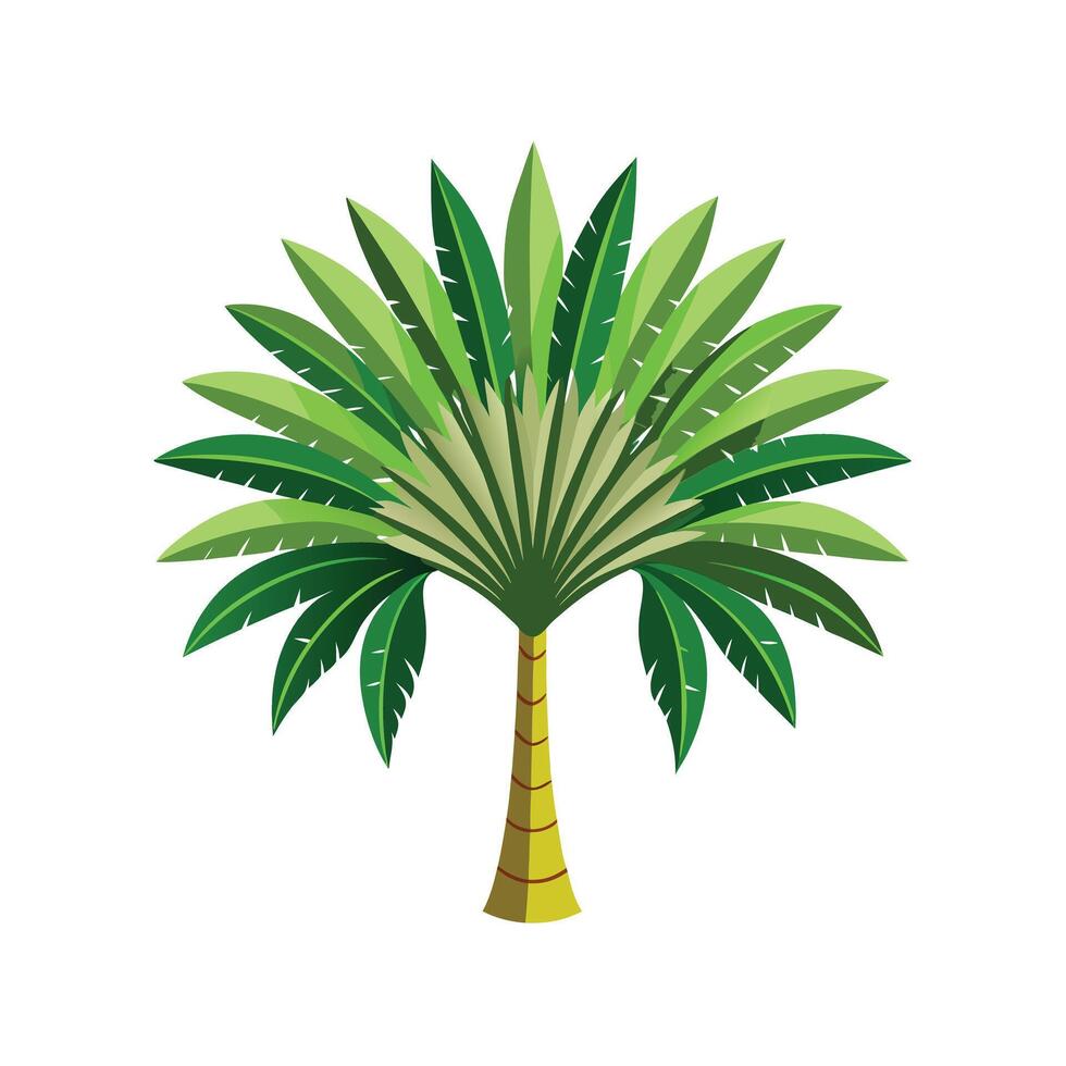 Beautiful Single Big Tree Illustration vector