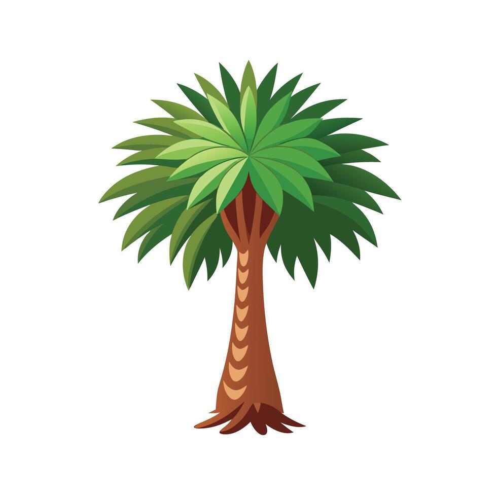 Beautiful Single Big Tree Illustration vector
