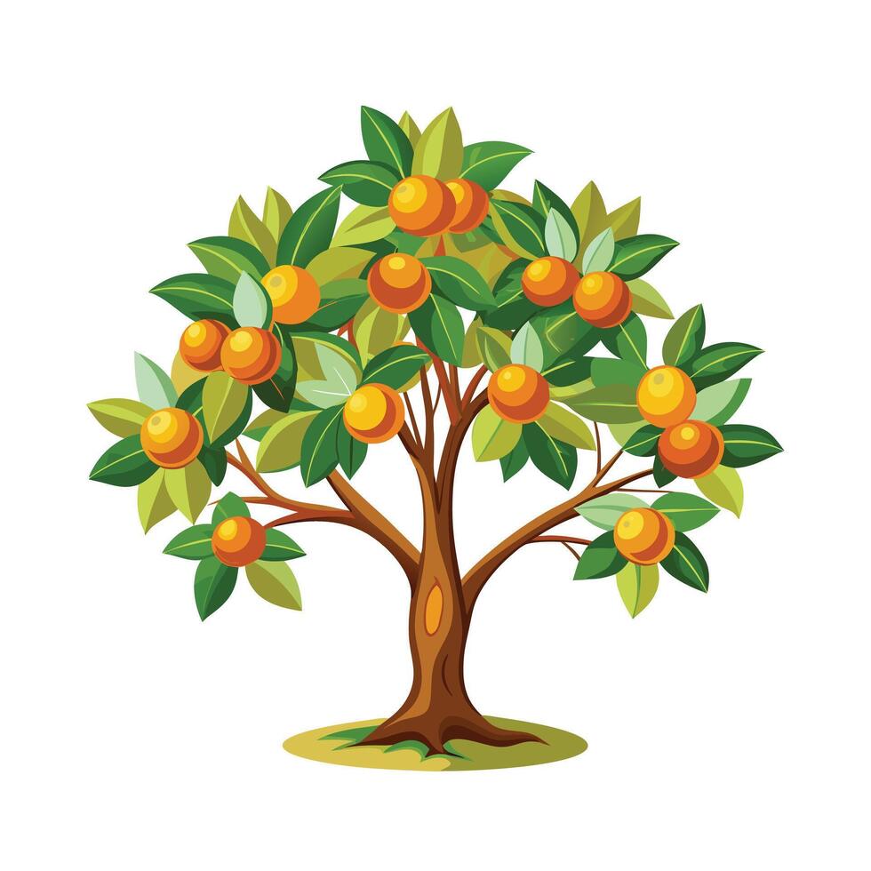 Beautiful Single Big Tree Illustration vector