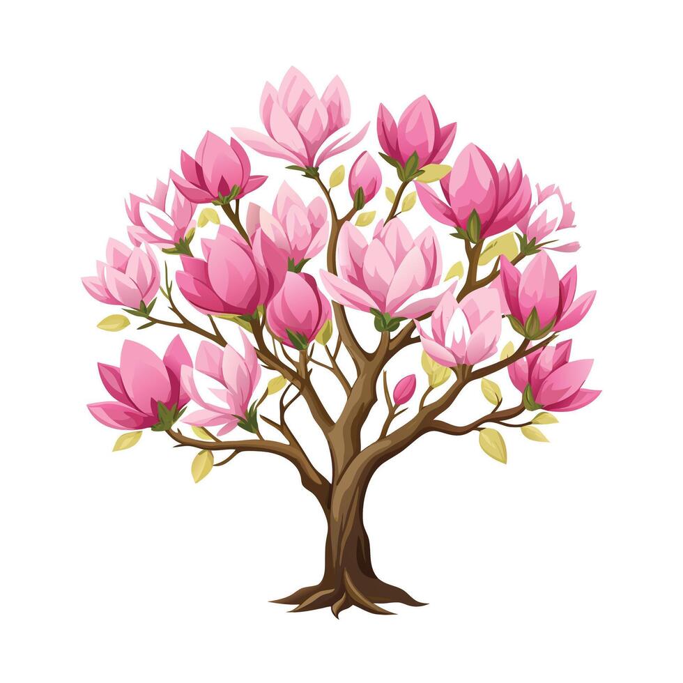 Beautiful Single Big Tree Illustration vector