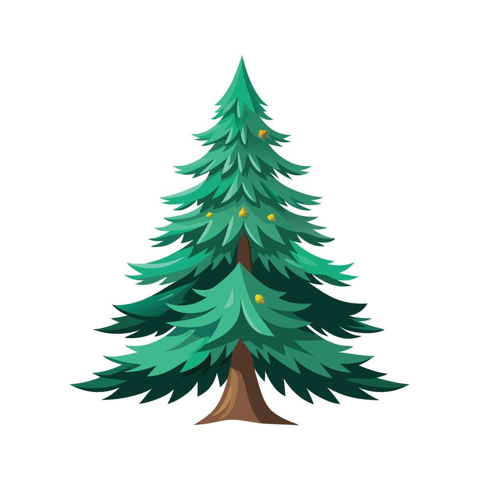 Beautiful Single Big Tree Illustration vector