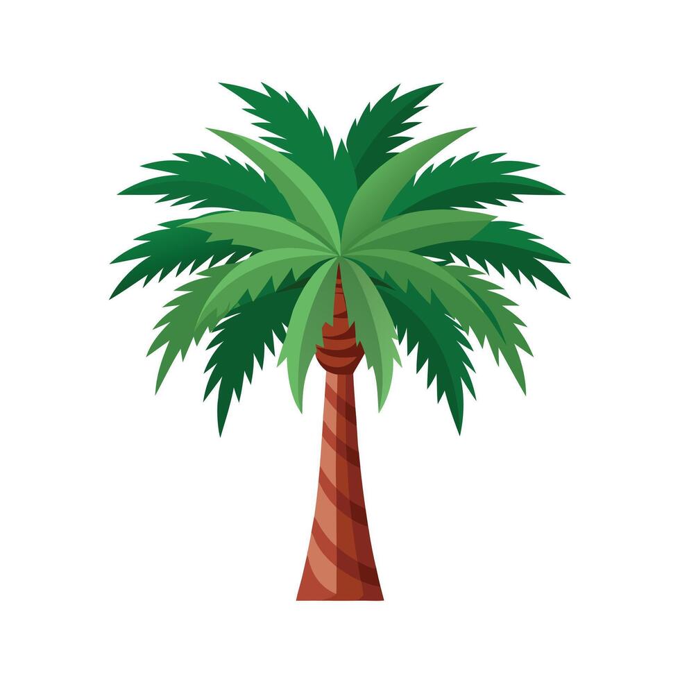 Beautiful Single Big Tree Illustration vector