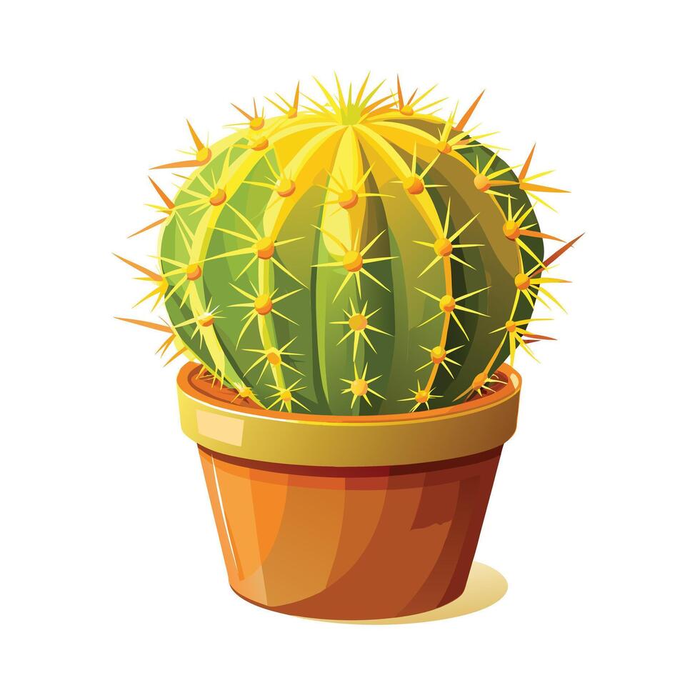 Beautiful Flowerpot Houseplant Illustration vector