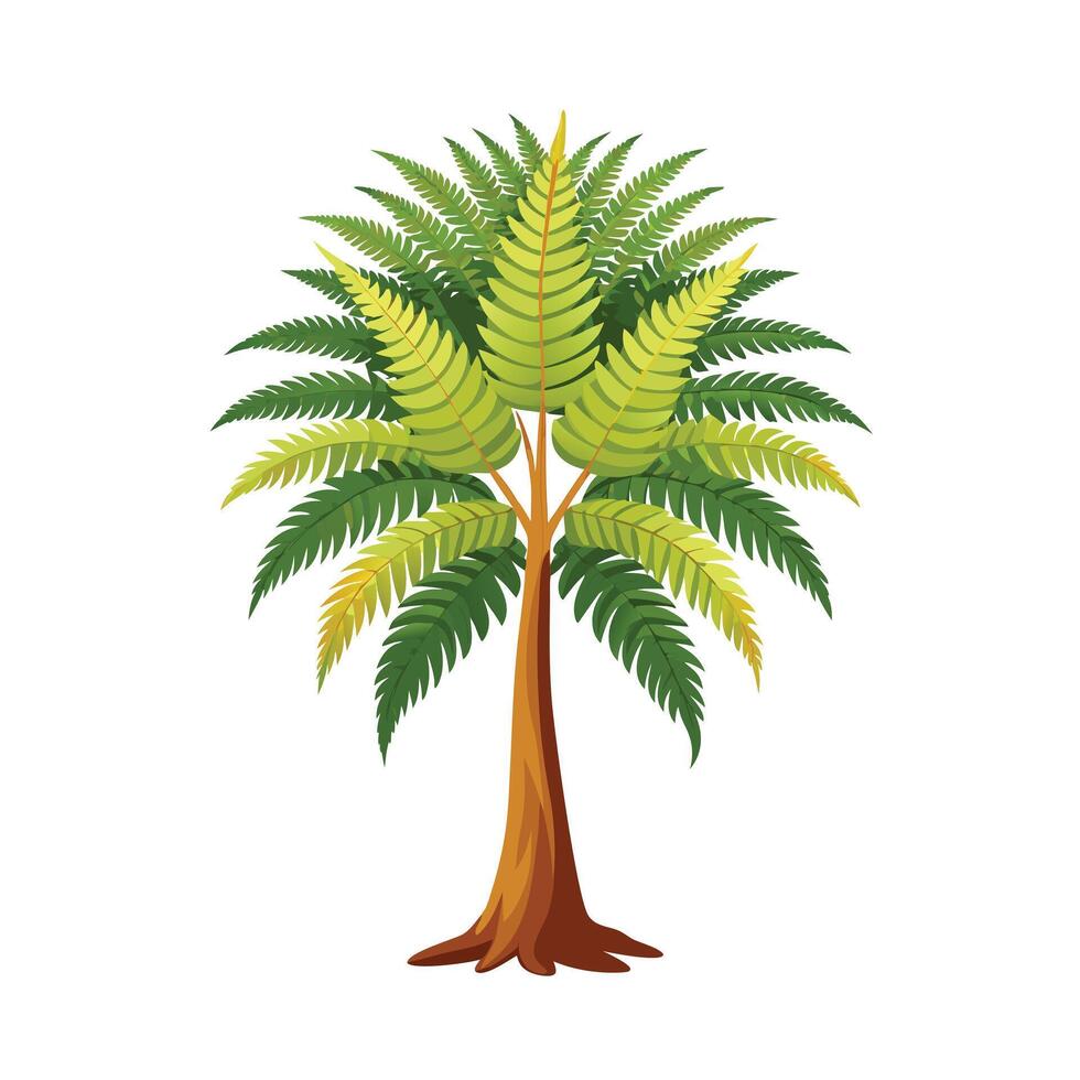 Beautiful Single Big Tree Illustration vector
