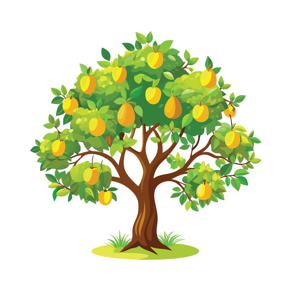 Beautiful Single Big Tree Illustration vector