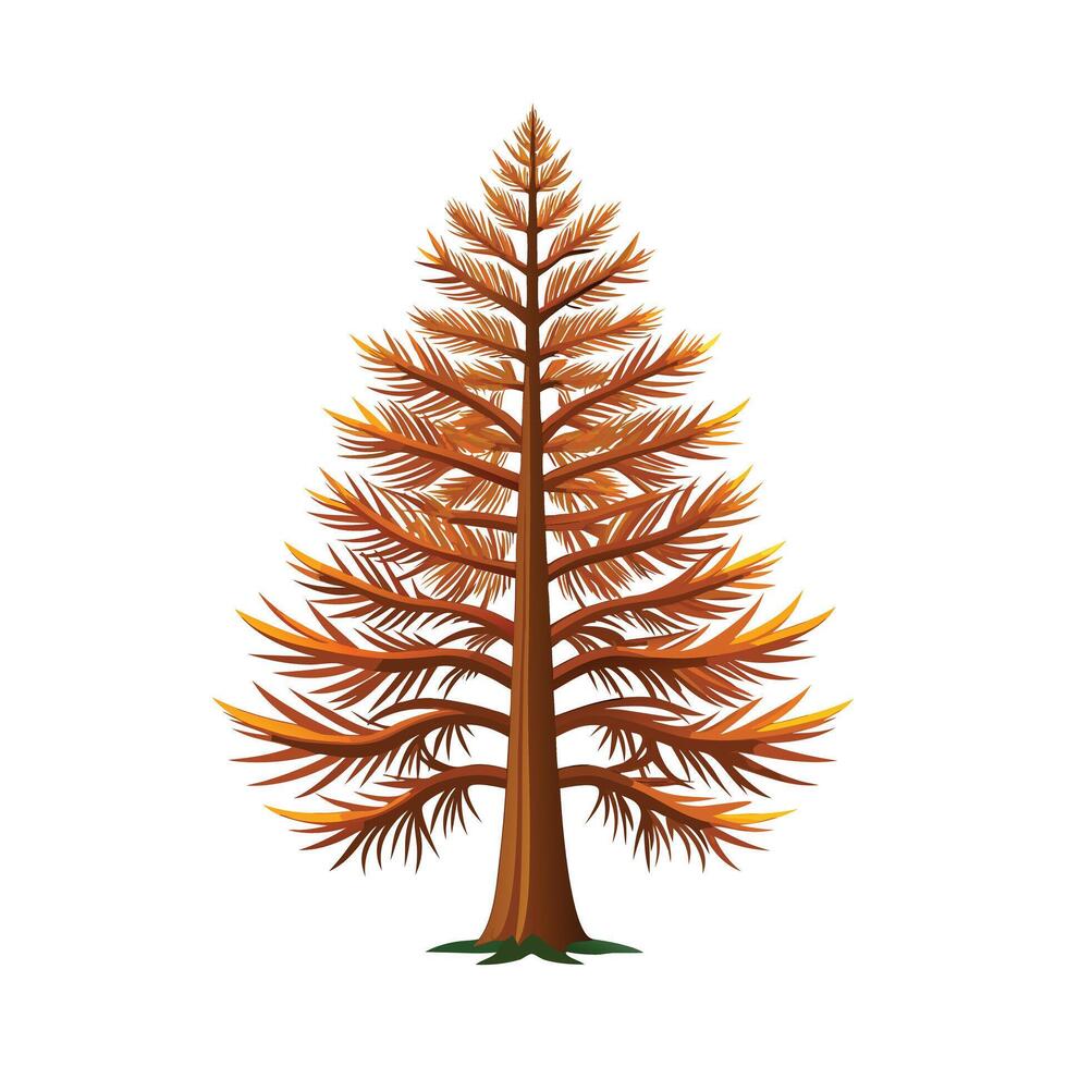 Beautiful Single Big Tree Illustration vector