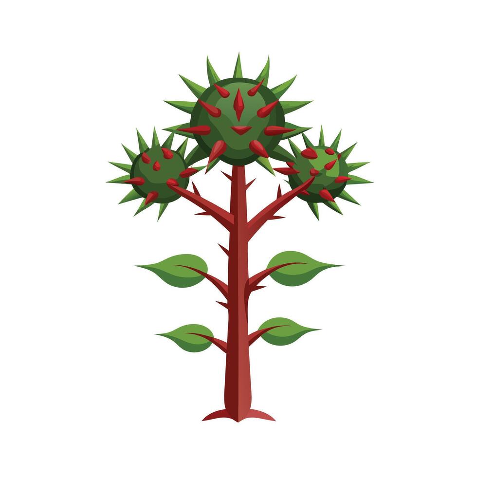 Beautiful Single Big Tree Illustration vector