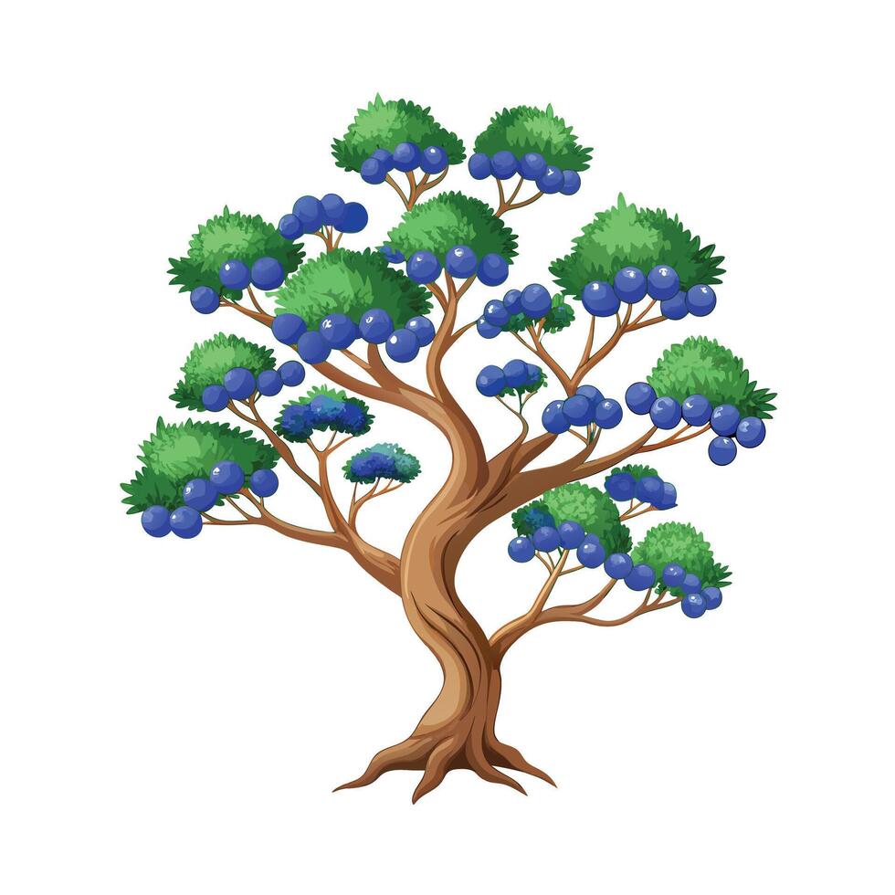 Beautiful Single Big Tree Illustration vector