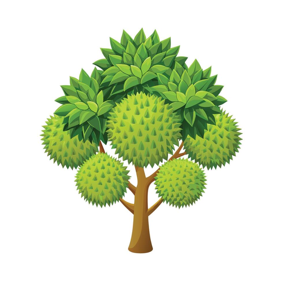 Beautiful Single Big Tree Illustration vector