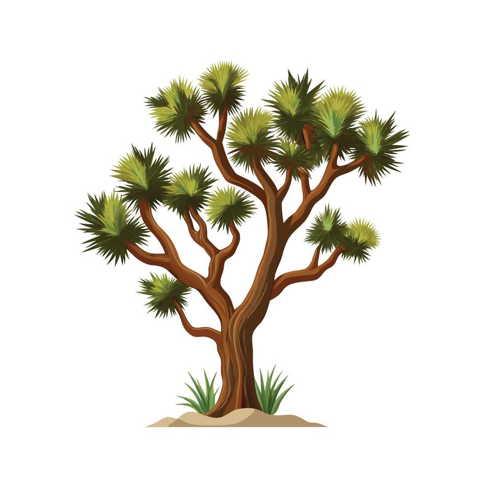 Beautiful Single Big Tree Illustration vector