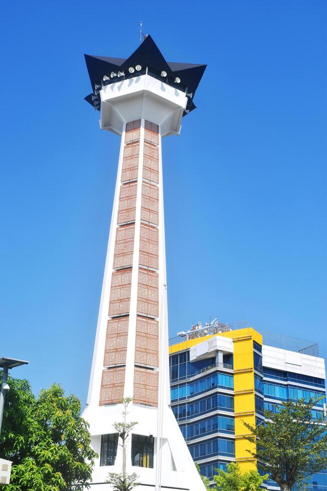 Semarang, Indonesia, 2023 - The side view of the Baiturohman mosque in the center of Semarang photo