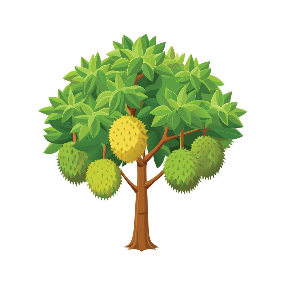 Beautiful Single Big Tree Illustration vector