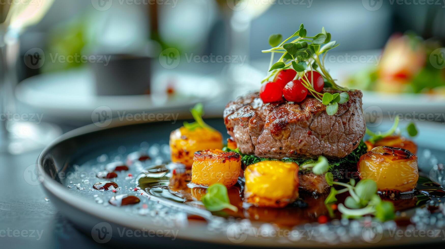 Gourmet Creation in Fine Dining Ambiance photo