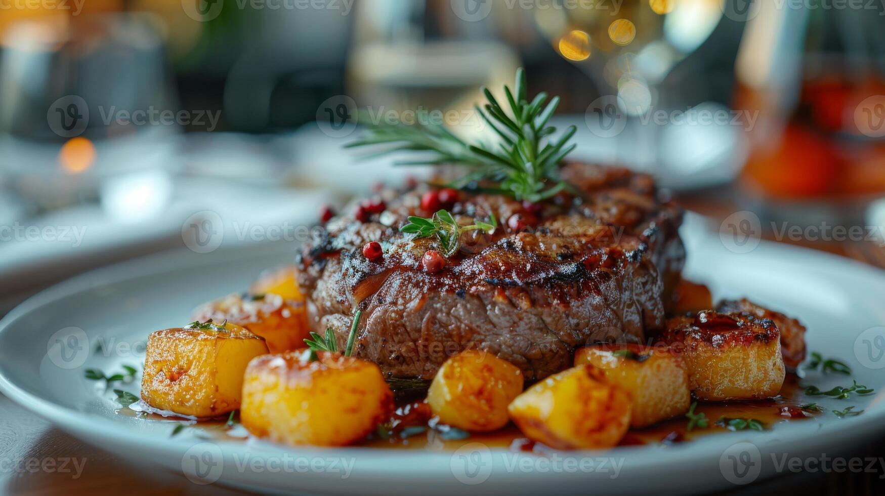 Gourmet Creation in Fine Dining Ambiance photo