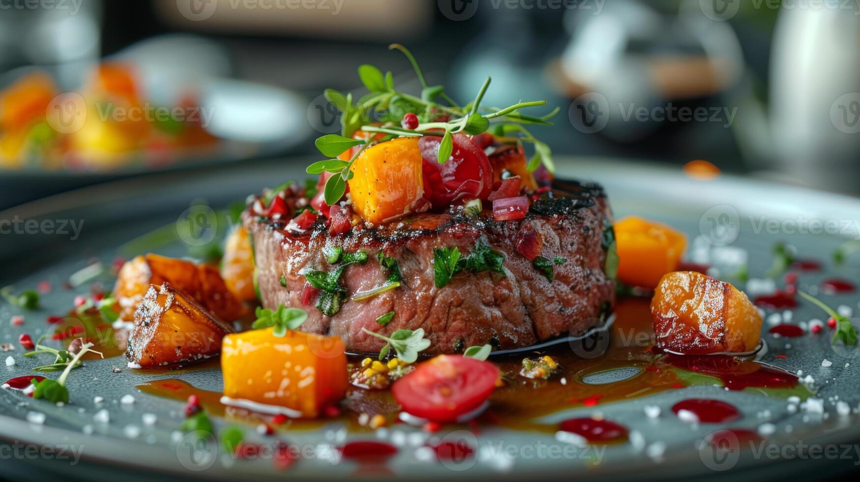 Gourmet Creation in Fine Dining Ambiance photo
