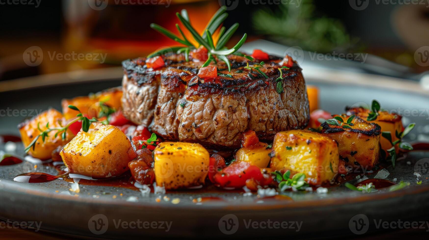 Gourmet Creation in Fine Dining Ambiance photo