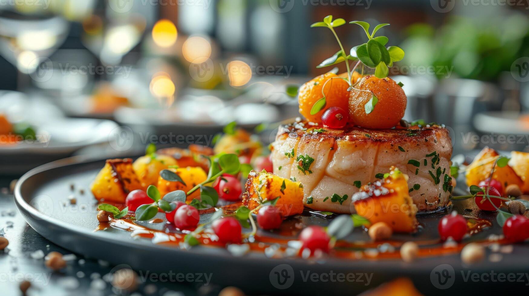 Gourmet Creation in Fine Dining Ambiance photo