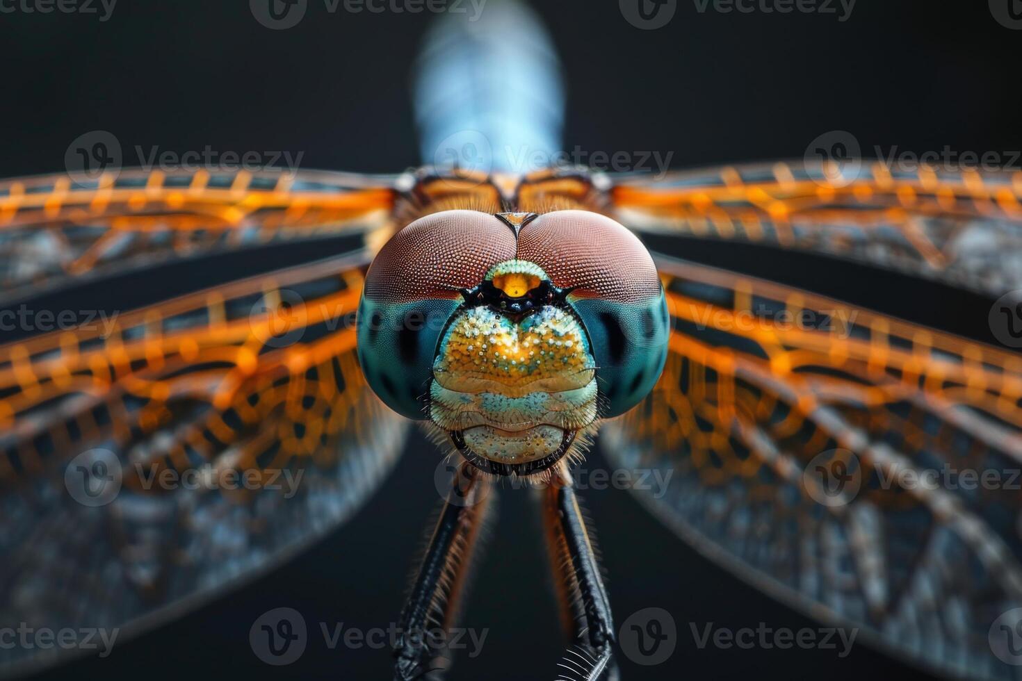 Dragonfly Close-Up, Nature's Tiny Masterpiece photo