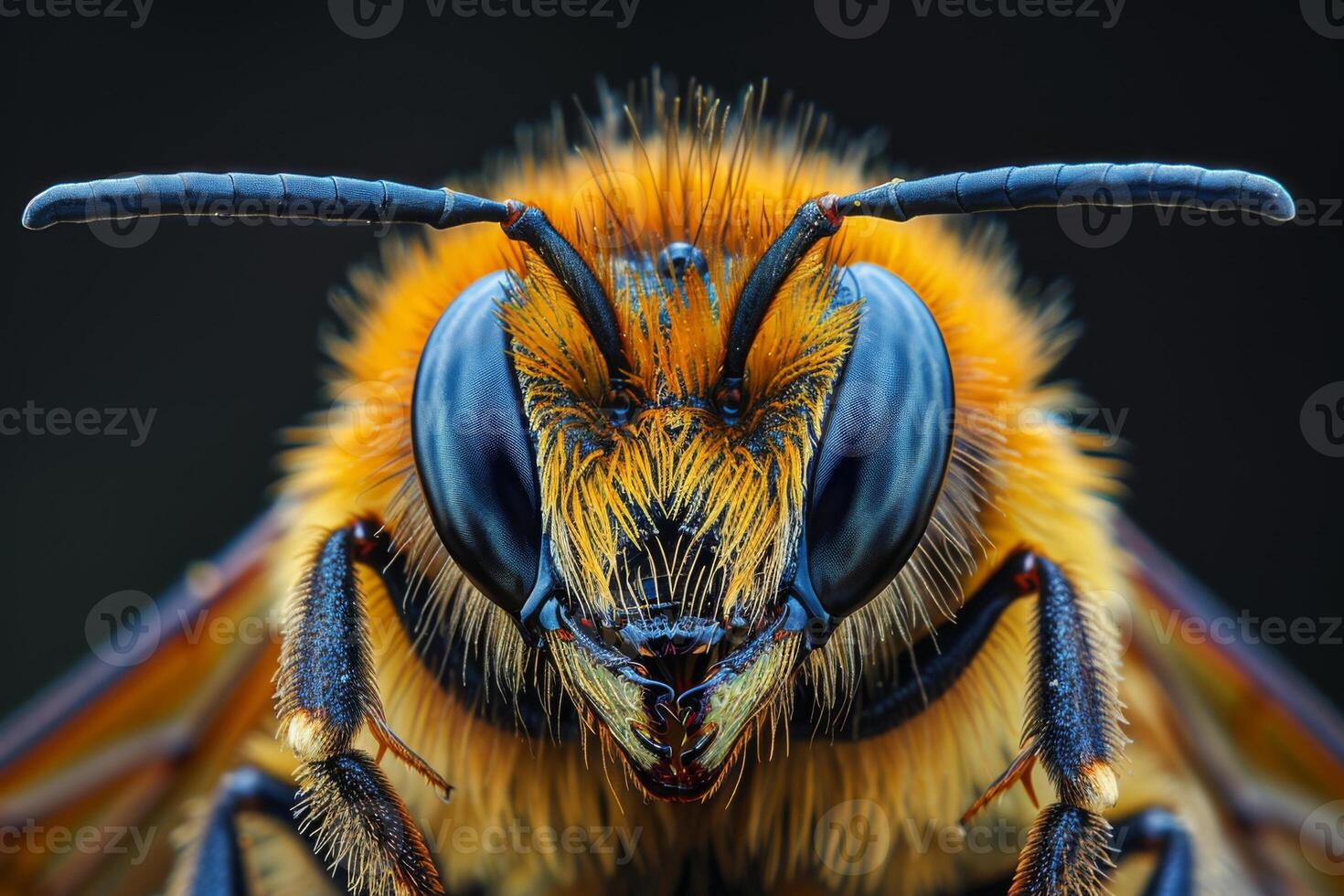 Close-up Portrait of a Bee photo