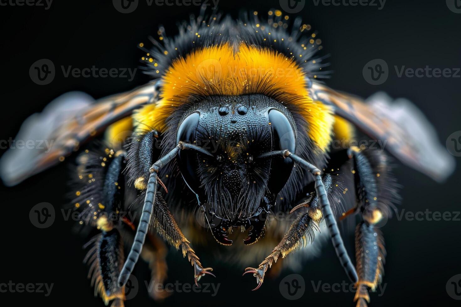 Close-up Portrait of a Bumblebee photo